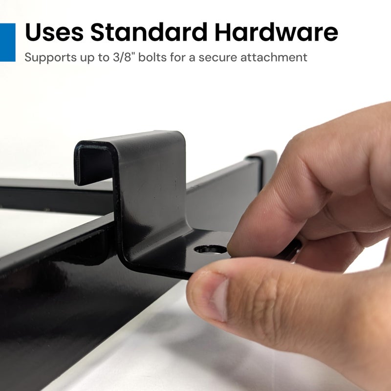 ICC Cable Runway Wall Bracket â€“ 2-Pack | Steel, Black Powder Coat, Flush Wall Mount - Image 5